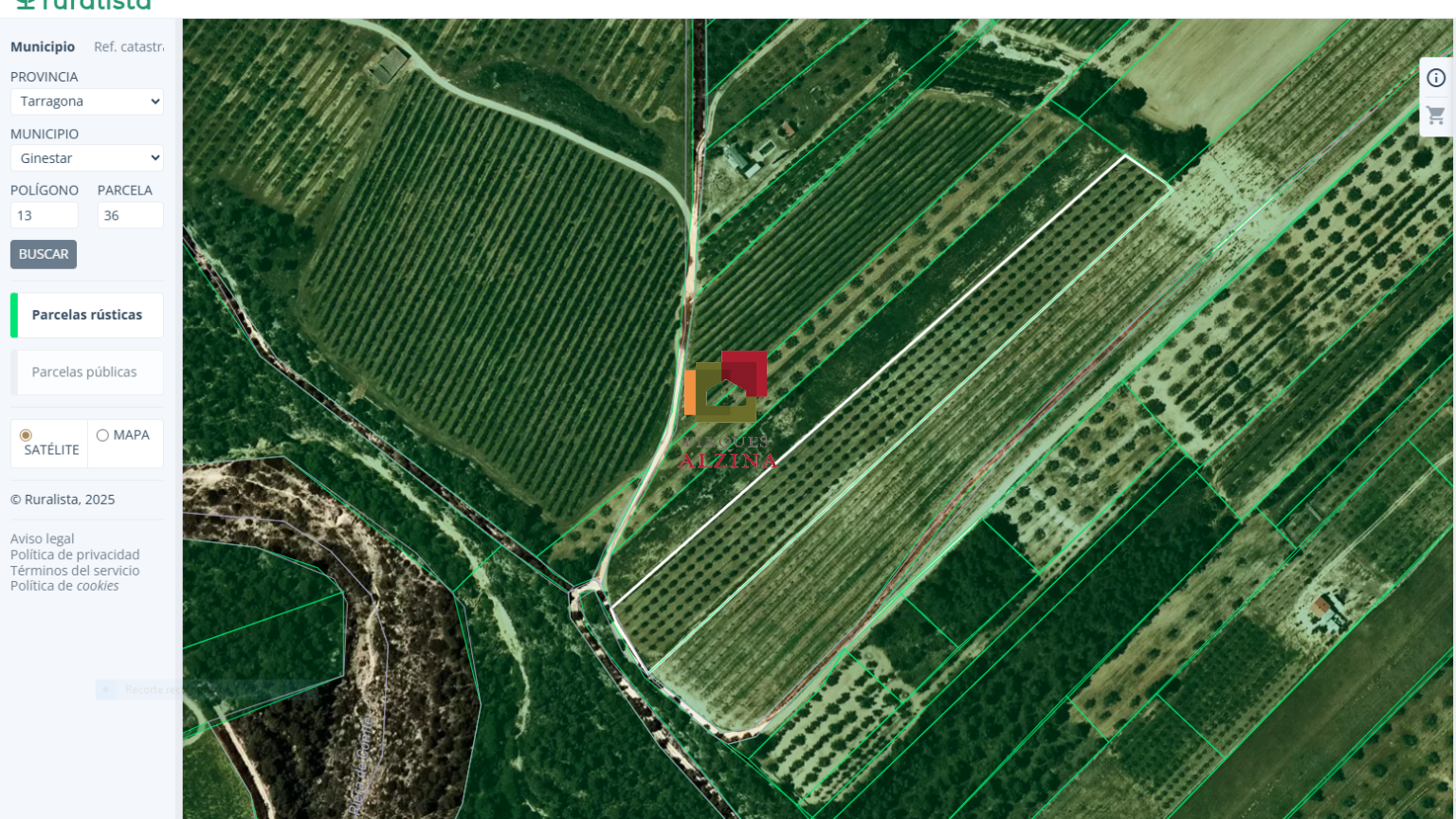 Fincas rústicas de regadío en venta en Ginestar (Móra d’Ebre, Tarragona)