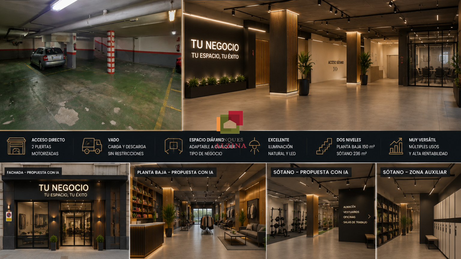 LOCAL DE 386 m² EN VENDA A COLLBLANC – GARATGE EN FUNCIONAMENT AMB GUAL